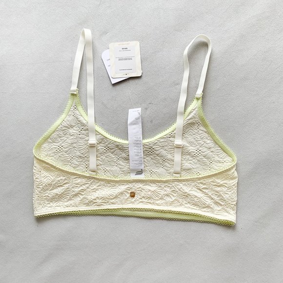 Fabletics Seamless Tropical Print Lace Bralette - Picture 4 of 4